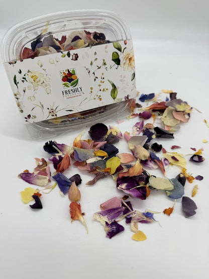 Edible Freeze-dried Flower Petals | 0.2 oz Dried Edible Flowers | About 1.5 Cups of Edible Flower Petals | Edible Flower Petals for Cocktails | Edible Flower Petal Garnish | Dried Edible Flower Petals
