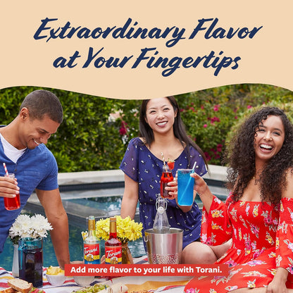 Torani Lychee Syrup for Drinks, Flavoring for Iced Tea, Sodas, and Cocktails, Glass Bottle with Pump Included, 25.4 Fl Oz