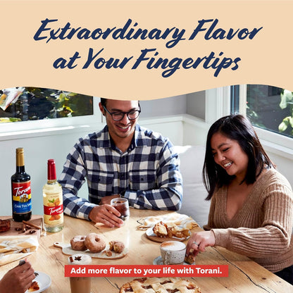 Torani Vanilla Bean Coffee Syrup for Drinks & Desserts, Pump Included, 25.4 Fl Oz