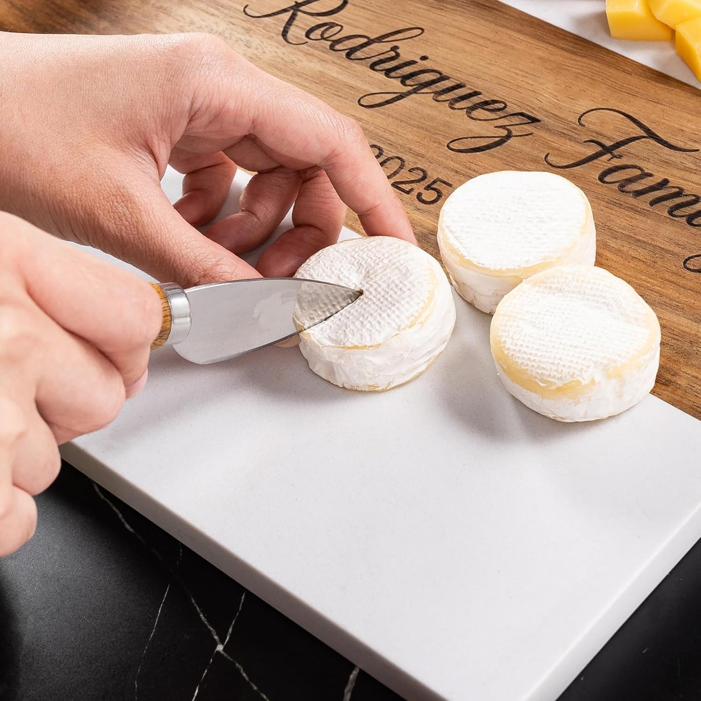 Personalized Charcuterie Board, Custom Marble Cheese Boards for Bridal Shower Gifts, House Warming Gifts New Home, Wedding Gifts for Couples