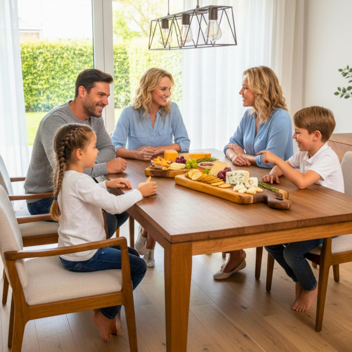 Handmade Live Edge Walnut Cutting Board & Serving Tray – 24"x7.5" Solid Wood Board with Curved Handle, Hanging Hole & Food-Grade Wax Finish