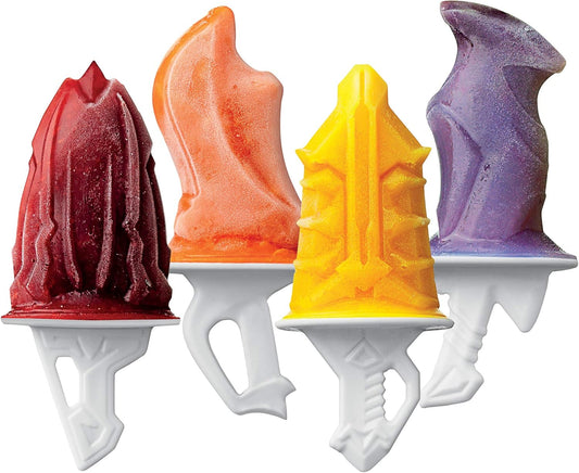 Tovolo Sword Ice Pop Molds Popsicle Maker, Flexible Silicone, Dishwasher Safe, Set of 4