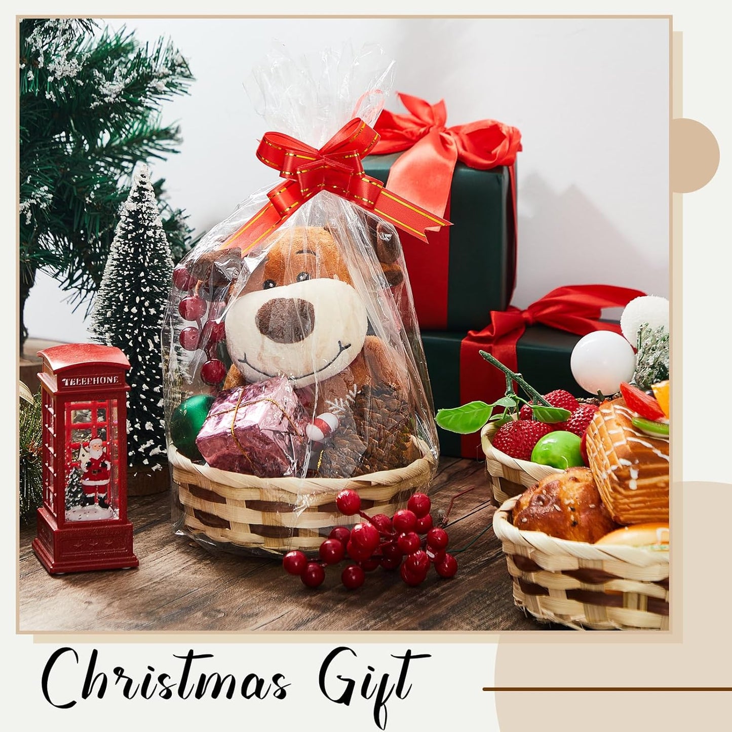 Sintuff 60 Pcs Small Woven Basket Round Bamboo Gift Baskets 6. 5 x 2 Inches Wicker Berry Bread Fruit Basket Empty Food Serving Baskets for Picnic Kitchen Restaurant