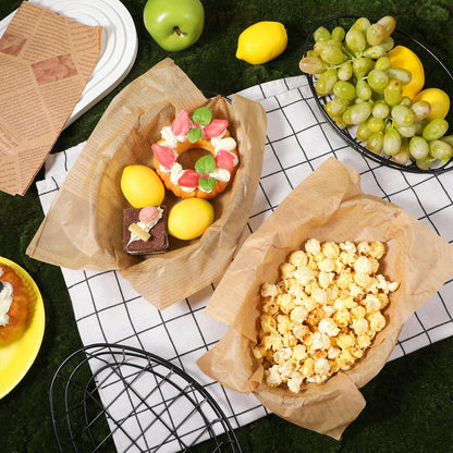 12 Pcs Wire Bread Basket 9.5 x 6.2 x 2.2 Inch Oval Metal Dinner Roll Baskets for Serving Fruit Bowl Storage with 50 Sheets Deli Wrappers Paper for Kitchen Table Fast Food(Black,9.5 x 6.2 x 2.2)