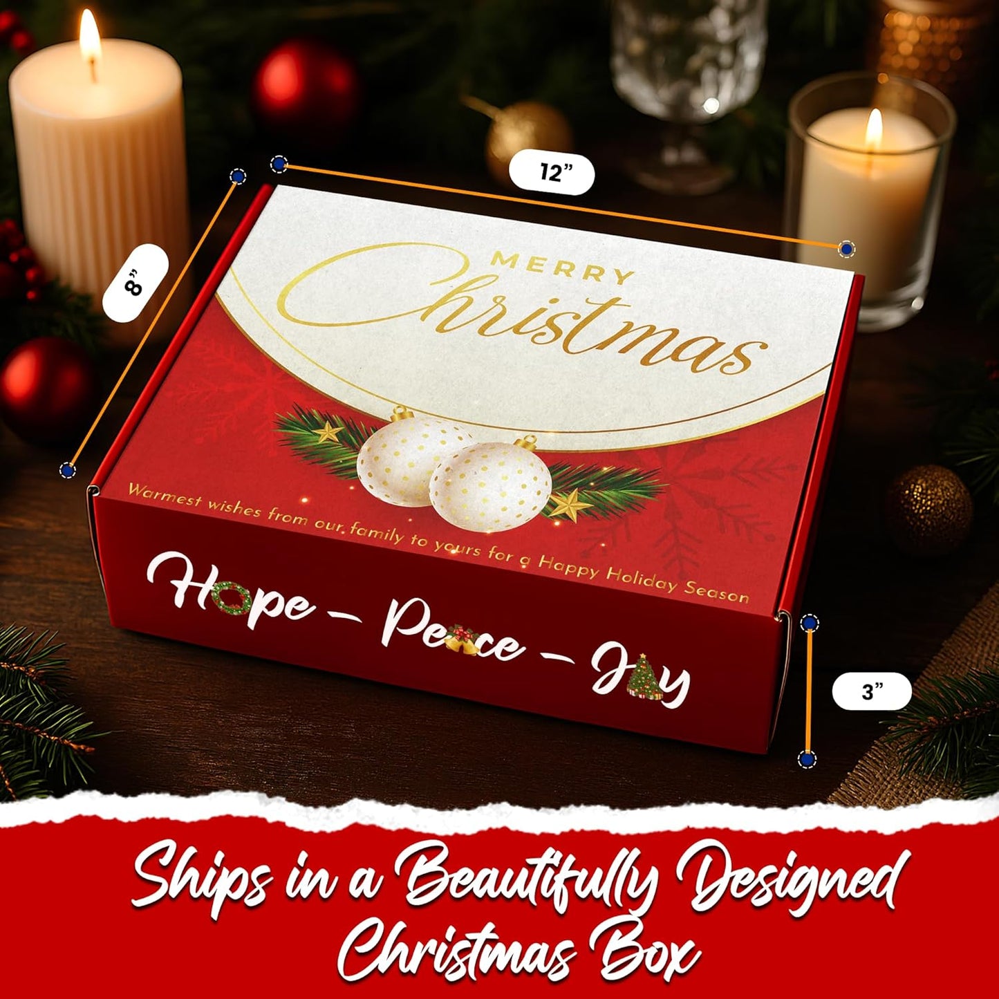 Christmas Gift Basket, Meat and Cheese Gift Baskets for Men and Women - Delicious Condiments with Dubai Chocolate, Charcuterie Food Gift Basket, Christmas Food Gifts in Christmas Gift Box (12-item Bundle)