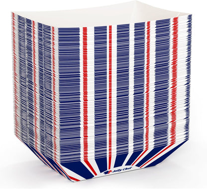 JOLLY CHEF 3 LB Paper Food Trays, 250 Pack Paper Food Boats Disposable Serving Boats,Food Holder Trays for Snacks French Fries Nachos Hot Dog Tacos BBQ Party