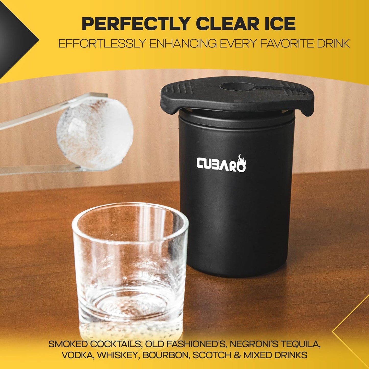 Single Clear Ice Ball Maker – 2.4" Crystal Clear Sphere Ice Mold with Premium Hard Shell Design – Round Ice Mold for Whiskey, Cocktails, Bourbon & Scotch (Single Ball)