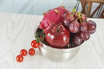 Stainless Steel Mixing Bowl Durable and Rustproof Easy Grip and Stability Design Bowl Versatile for Cooking Baking Prepping and Food Storage (20CM)