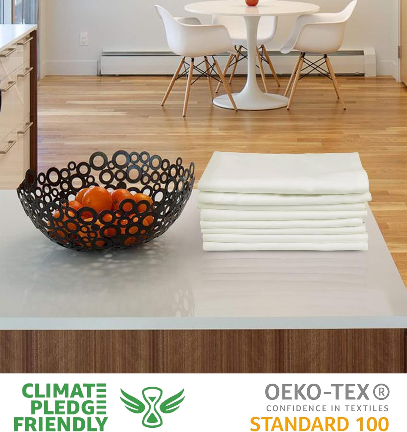 Urban Villa Dinner Napkins Ivory Cloth Napkins Set of 12 DinnerNapkins 20X20 in Cotton Dinner Napkins Everyday Use Oversized Cloth Napkins with Mitered Corners 1 in Hemmed DinnerNapkins