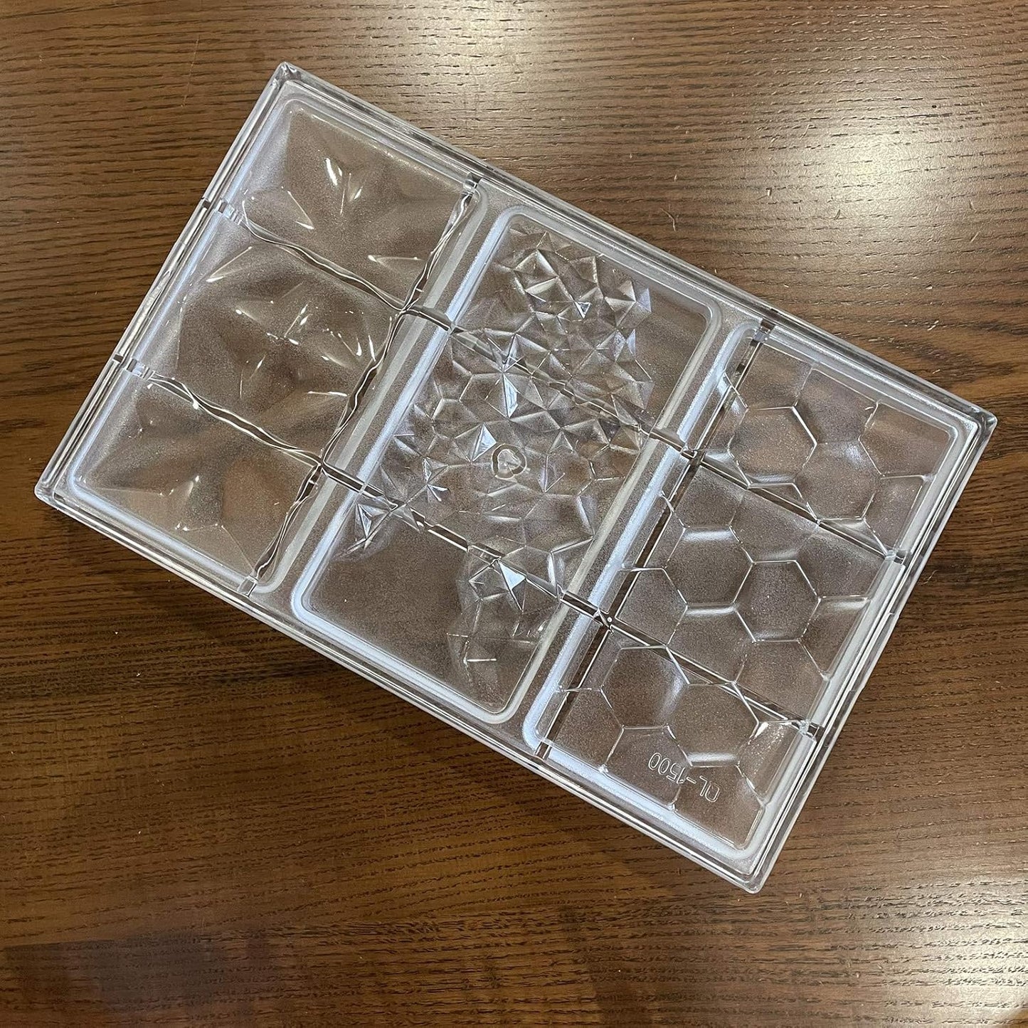3 In 1 Polycarbonate Chocolate Bar Mold Large Break-Apart Candy Tray