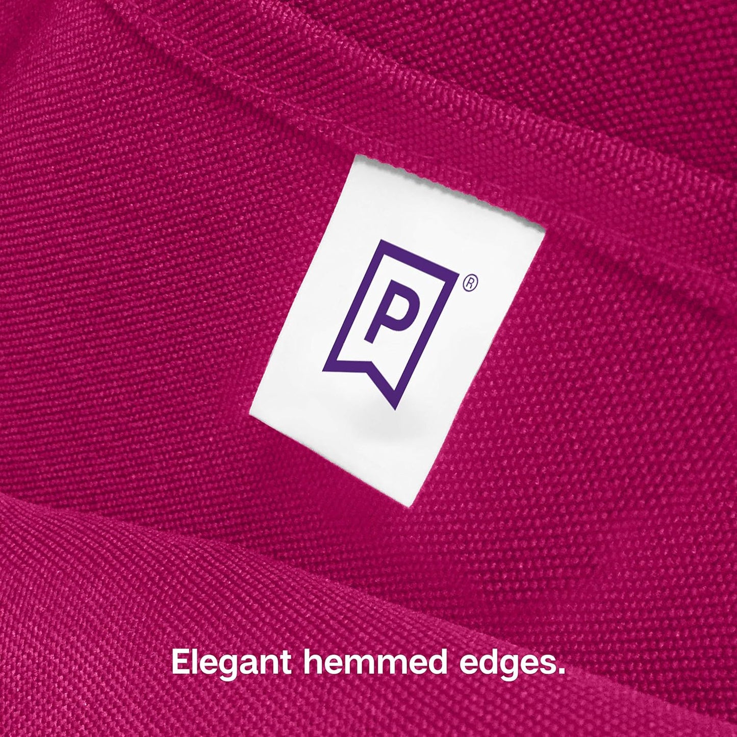 Gee Di Moda Cloth Napkins - 17 x 17 Inch Fuchsia Dinner Napkins - Set of 12 Soft & Absorbent Washable Fabric Cloth Table Napkins with Hemmed Edges for Hotel Restaurant, Holiday Parties & Wedding