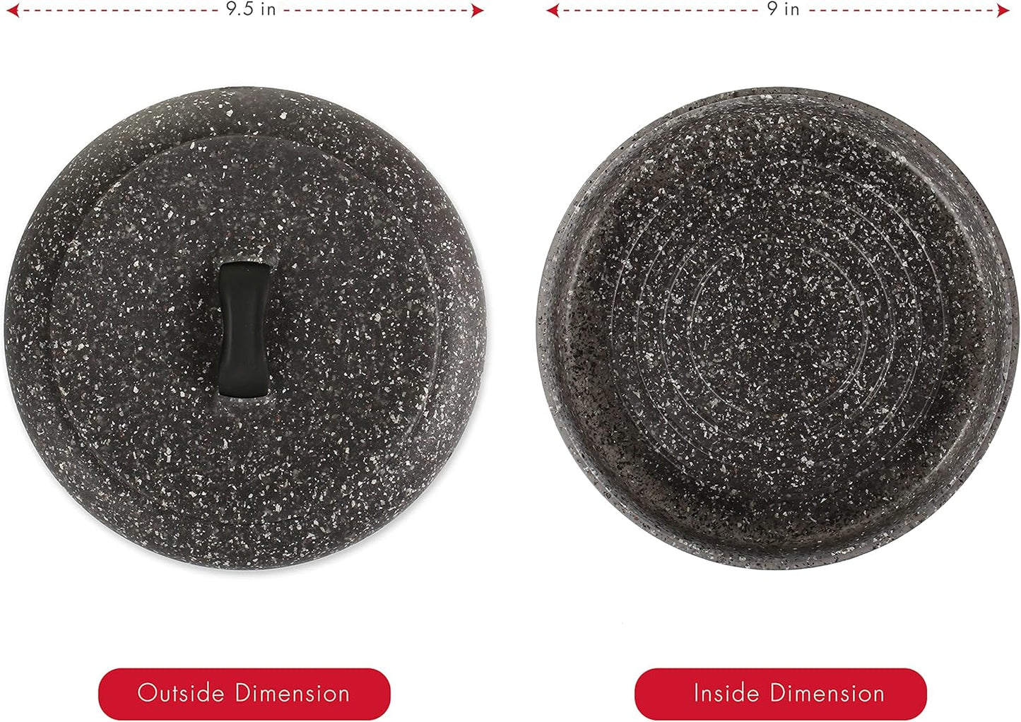 Dexas Tortilla Warmer XL 9.5 Inches, Microwavable Tortilla Warmer, Oat Granite Color, Perfect for Warming Tortillas, Bread, Pancakes, Cornbread, Food Warmers, Durable Microwave Tortilla Warmer