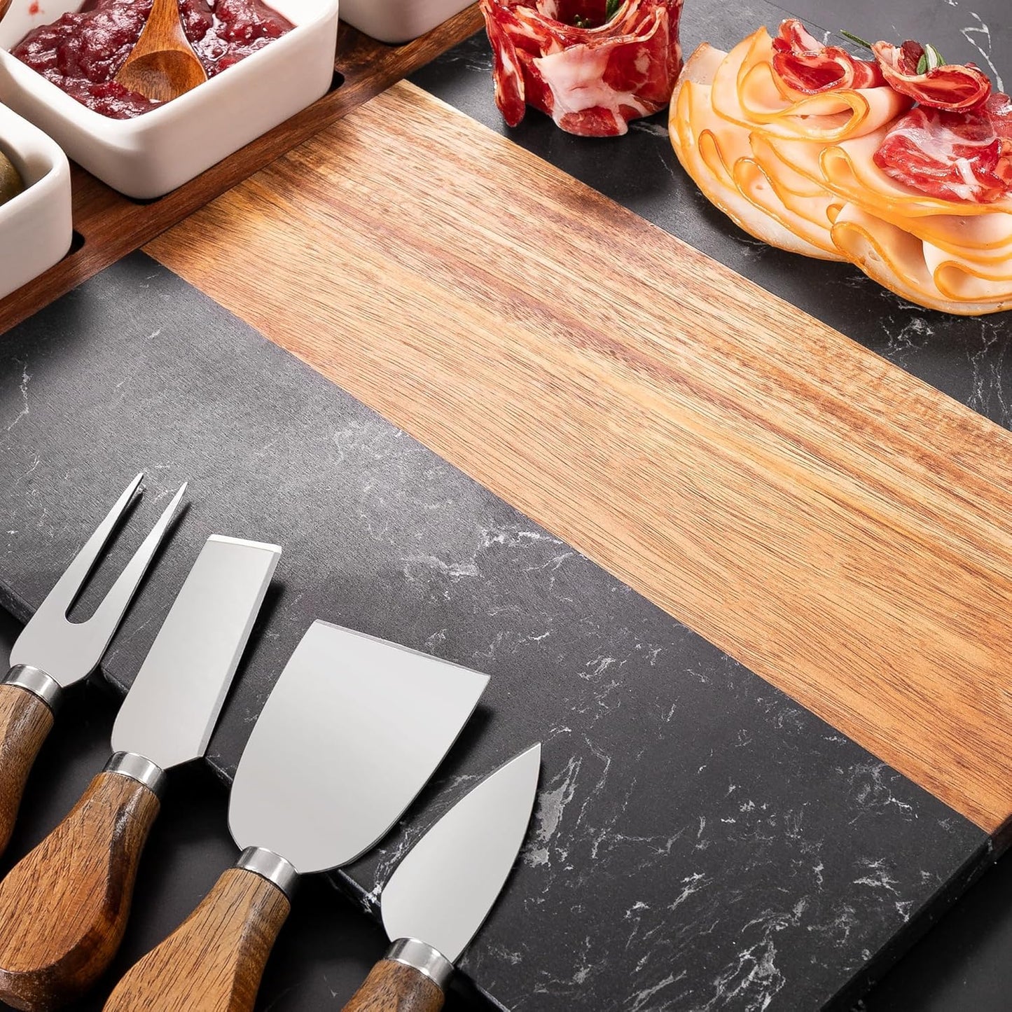 Personalized Charcuterie Board, Custom Marble Cheese Boards for Bridal Shower Gifts, House Warming Gifts New Home, Wedding Gifts for Couples