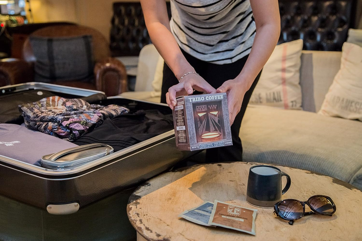 Tribo Coffee Single-Serve Portable Pour Over Drip Coffee - Ethiopia - 10 Servings (Light Roast)