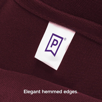 Gee Di Moda Cloth Napkins - 17 x 17 Inch Burgundy Dinner Napkins - Set of 12 Soft & Absorbent Washable Fabric Cloth Table Napkins with Hemmed Edges for Hotel Restaurant, Holiday Parties & Wedding