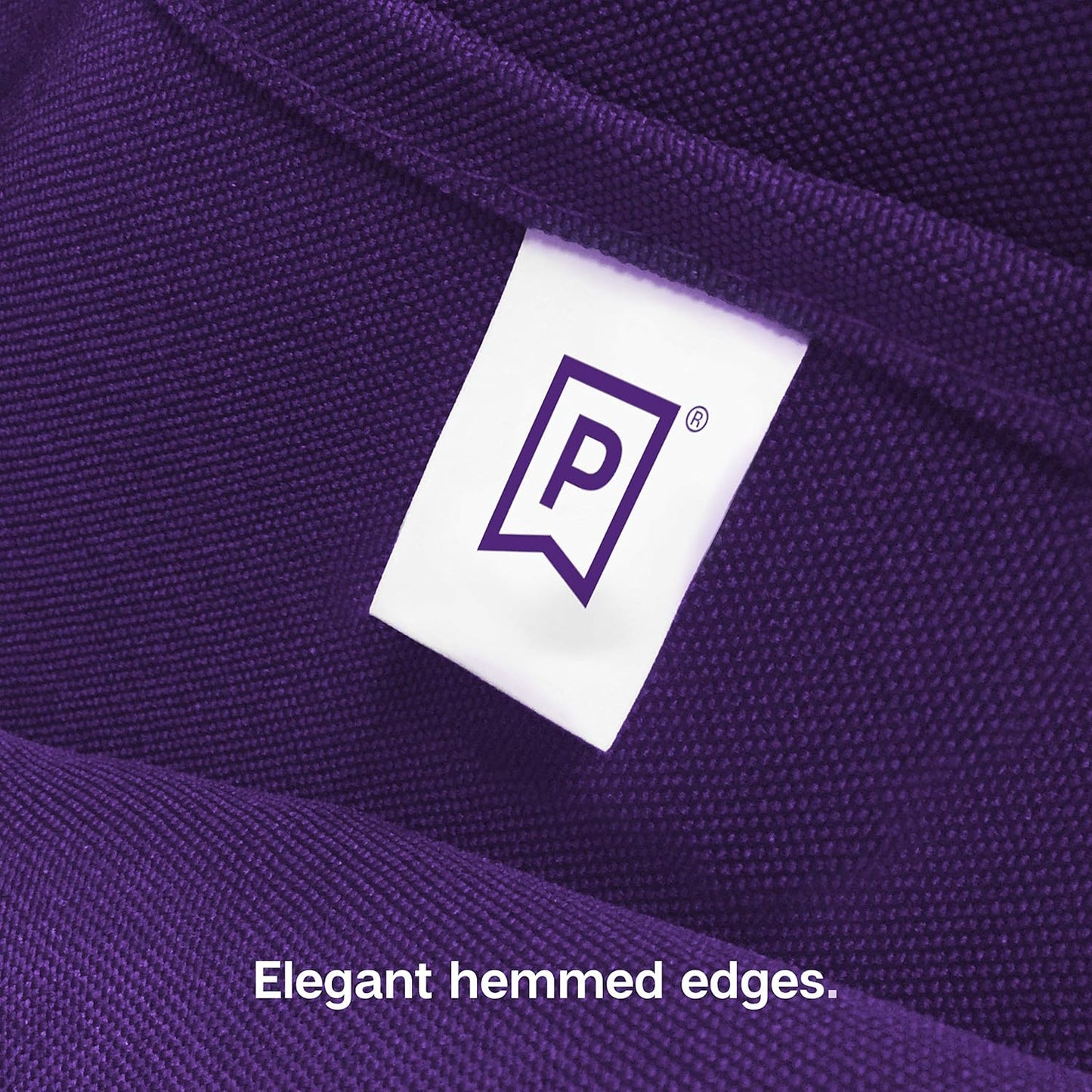 Gee Di Moda Cloth Napkins - 17 x 17 Inch Purple Dinner Napkins - Set of 12 Soft & Absorbent Washable Fabric Cloth Table Napkins with Hemmed Edges for Hotel Restaurant, Holiday Parties & Wedding