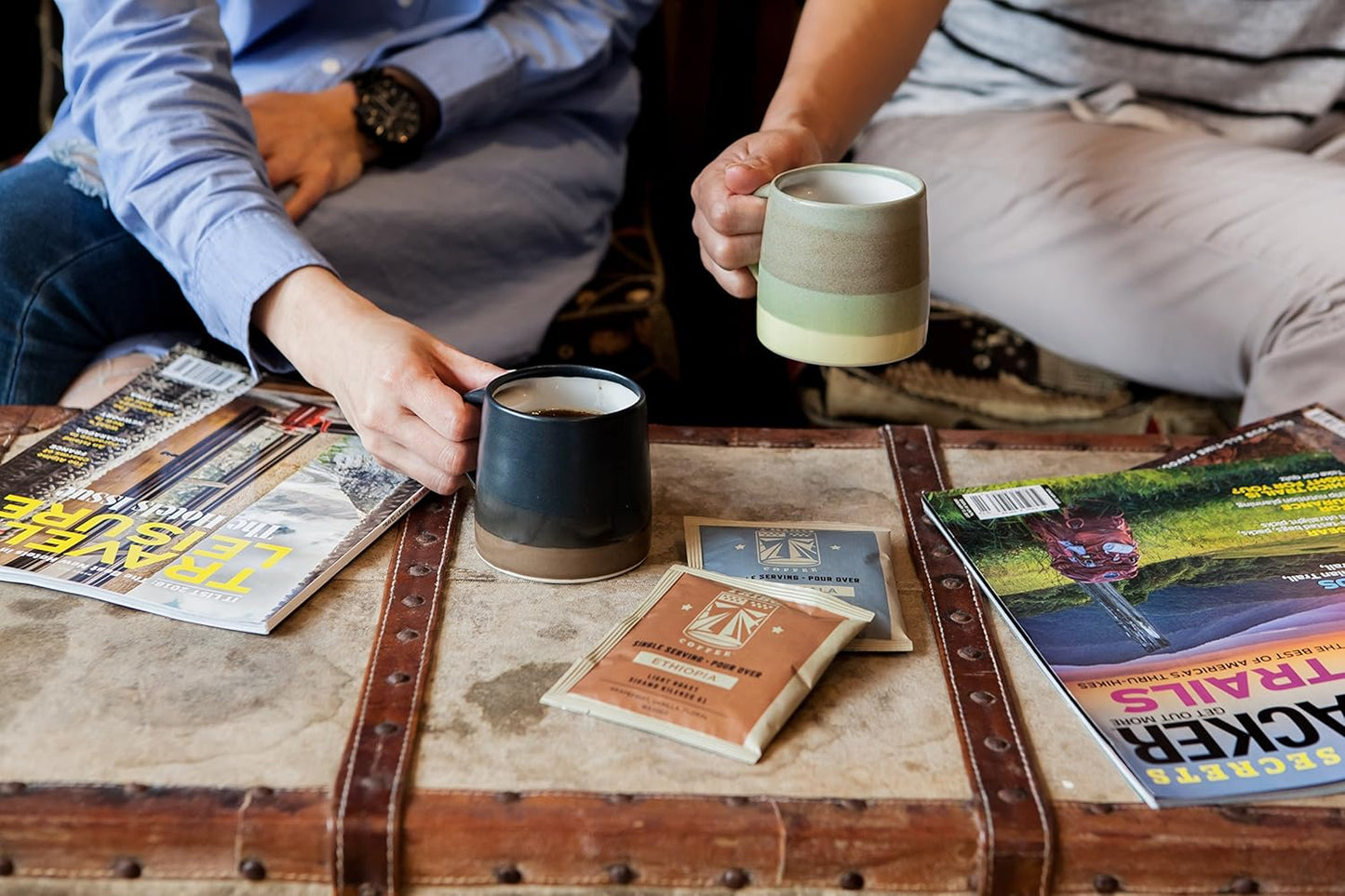 Tribo Coffee Single-Serve Portable Pour Over Drip Coffee - Ethiopia - 10 Servings (Light Roast)