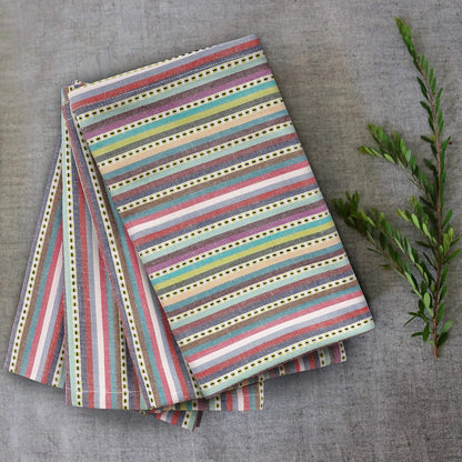 Urban Villa Cloth Napkins Set of 12 20x20 Inches 100% Cotton Napkins Cloth Washable Durable Reusable Absorbent Table Dinner Napkins Cloth for Hotel Lunch Restaurant Weddings Parties – Blue Stripes