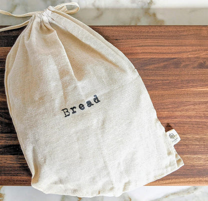 Set of 2 Extra Large Farmhouse Natural Linen 12"x15" Artisan Boule Bread Bags, Reusable Drawstring Bag for Homemade Bread Storage, Perfect for Bakers, House Warming, Now in Natural or Black Color!